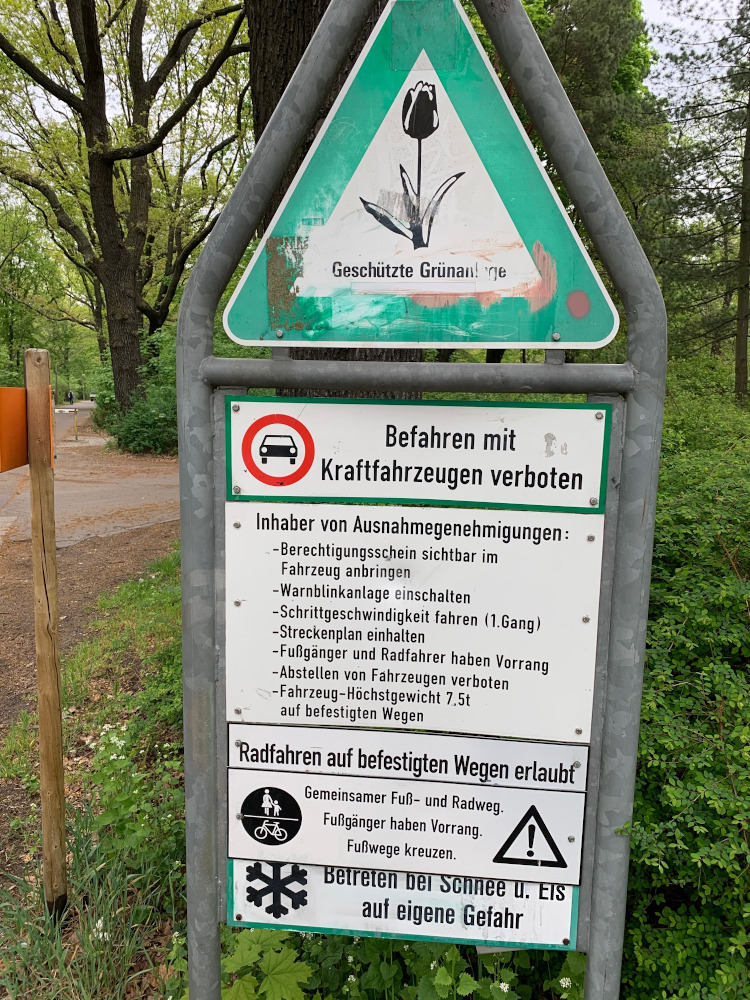 Schild Grünanlage